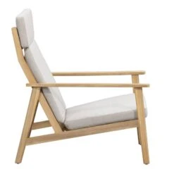 Lounge Fauteuil Jura - Acacia/grijs -VIDAXL Winkel 50103030 8000