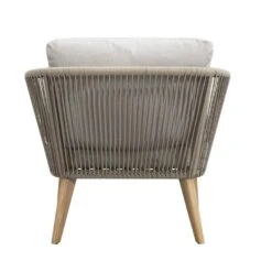 Loungestoel Nant - Wicker/acacia Taupe - 87x79x67 Cm -VIDAXL Winkel 50103036 0900