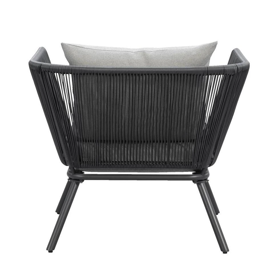 Loungestoel Almeria - Antraciet - 75x89x75 Cm 6 Loungestoel Almeria - Antraciet - 75x89x75 Cm - Afbeelding 4