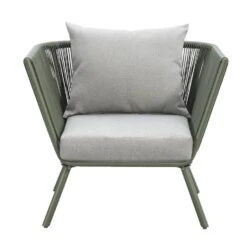 Loungestoel Almeria - Olijfgroen - 75x89x75 Cm -VIDAXL Winkel 50105177 0100