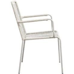 Stapelstoel Isola - Metaal/rope Zand - 85x53x64 Cm -VIDAXL Winkel 50105188 0800