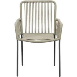 Terrasstoel Gerona - Naturel/antraciet -VIDAXL Winkel 50105247 0100