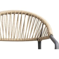 Terrasstoel Palamos - Naturel/antraciet -VIDAXL Winkel 50105610 9000