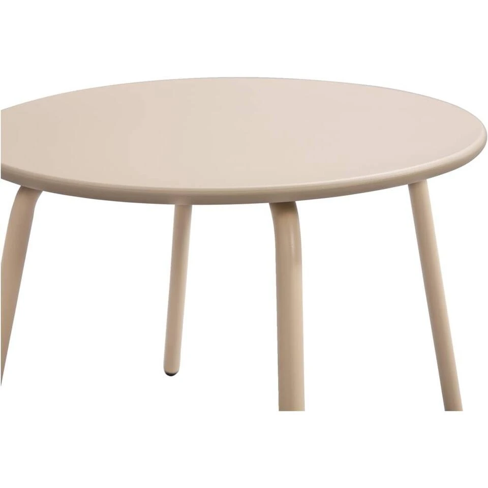 Bijzettafel Montreal - Zand/metaal - 40xØ50 Cm 4 Bijzettafel Montreal - Zand/metaal - 40xØ50 Cm - Afbeelding 2