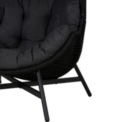 Lisomme Ayla Rattan Tuin Loungestoel Zwart - Met Zitkussens -VIDAXL Winkel 51191b48b445445990cb858aba56edae