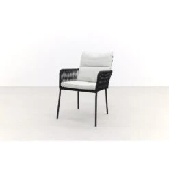 Teresa Dining Rope Tuinstoel - Black -VIDAXL Winkel 529feed00be840fe81d1d342047b5211