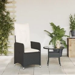VidaXL - Tuinstoel Verstelbaar Met Kussens - Zwart - Poly Rattan 14 VidaXL - Tuinstoel Verstelbaar Met Kussens - Zwart - Poly Rattan -VIDAXL Winkel 534624d9794f436f80ff3c36722966bd