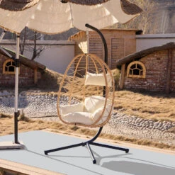 Hangstoel Van Bruin Rotan En Metaal 11 Hangstoel Van Bruin Rotan En Metaal -VIDAXL Winkel 5365920026cb4a32997f00887511844a