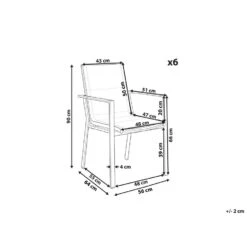 Beliani Tuinstoel BUSSETO - Zwart Aluminium -VIDAXL Winkel 551baac97a19409c96aa269ccaa9f0c5