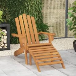 VidaXL Adirondack Tuinstoel Met Voetensteun Massief Acaciahout -VIDAXL Winkel 5742d6b1be1944c692f25515a71e93e1