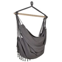 BONEA - Hangstoel - Grijs - Katoen -VIDAXL Winkel 5885cc804a9045ea880d8b420220248b
