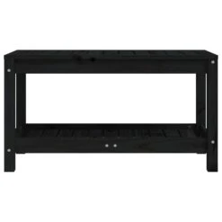 VidaXL - Tuinbank - Zwart - Grenenhout - 82.5 X 35 X 45 Cm -VIDAXL Winkel 58965a1c09094068bef00ce08f65fca9