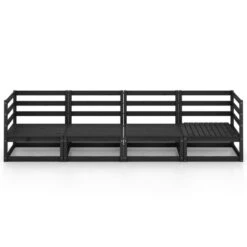 VidaXL Tuinbank 4-zits Massief Grenenhout Zwart 8 VidaXL Tuinbank 4-zits Massief Grenenhout Zwart -VIDAXL Winkel 58b3315ab8784f498a5f7b98bdb239d0
