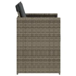 VidaXL - Tuinstoelen - Kussens - Grijs - Poly Rattan - 4 Stuks -VIDAXL Winkel 59f01242738c4441ad1be0b29bf6c9c3