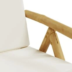 VidaXL - Inklapbare Tuinstolen - Kussens - Bruin - Bamboe - 2 Stuks -VIDAXL Winkel 5a00683c7f104813ad9fb1220ad611e2