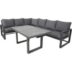Les - Pina Colada Loungehoekset - Grijs -VIDAXL Winkel 5bba6a163f2e4e56b240e5c9932a4014
