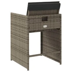 VidaXL - Tuinstoelen - Kussens - Grijs - Poly Rattan - 4 Stuks -VIDAXL Winkel 5c9e69afc8114954bb605ca54ff83049