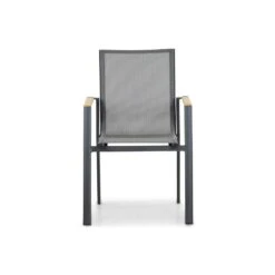 Tuinstoel Stapelbaar Aluminium/Textileen /Aluminium/textileen Grijs-antraciet -VIDAXL Winkel 5dec3f6b77664cdbacbc47c3a7393ed3