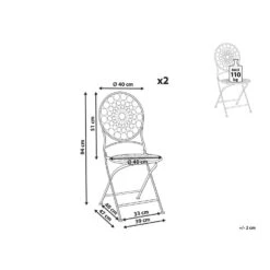 Beliani Tuinstoel SCARIO - Rood Ijzer -VIDAXL Winkel 5f0809e77bbf4e87801bac64b65f7071