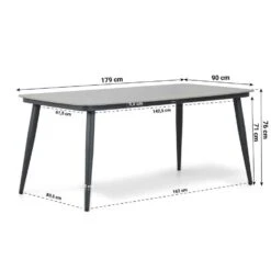 Tuinset 4 Personen 180 Cm Aluminium/wicker Grijs Santika Furniture Santika -VIDAXL Winkel 5f38f743c52a43269bcd6a5349365a71 1