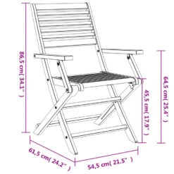 VidaXL - Tuinstoelen - Inklapbaar - Bruin - Acaciahout - 4 Stuks -VIDAXL Winkel 608daff3fb3842d6a18b4c6846dfe240