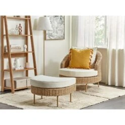 ARCILLE - Tuinstoel - Natuurlijk - PE Rotan -VIDAXL Winkel 61369083b95147c4bab4d1c88d6e1024