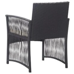 VidaXL Tuinstoelen Met Kussens 2 St Poly Rattan Zwart -VIDAXL Winkel 6414d137829045ada0a74fcf4fb3569b