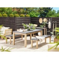 Beliani Tuinbank OSTUNI - Grijs Vezelcement 9 Beliani Tuinbank OSTUNI - Grijs Vezelcement -VIDAXL Winkel 642625f283904bcc884e295789e0cc44