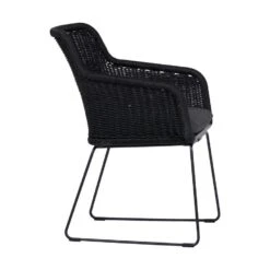 Lisomme Loki Rotan Tuinstoel Zwart - Met Zitkussen -VIDAXL Winkel 64555a1de9714edf93c7f421ae5f166d