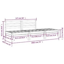 VidaXL - Tuinbank - Natuurlijk Grenenhout - Grenenhout -VIDAXL Winkel 64b840604d374ab7b7972f7944886b3d