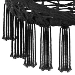 Tectake Hangstoel Grazia, Zwart -VIDAXL Winkel 64ce8bc120a9403ebb1b0e9c78682da7