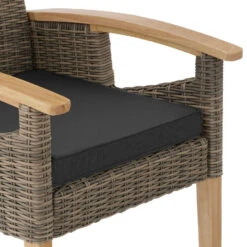 Tectake Wicker Stoel Rosarno, Natuur -VIDAXL Winkel 67d7de50b3ef4f3ea64b292fa09182a9