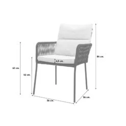 Teresa Dining Rope Tuinstoel - Black -VIDAXL Winkel 69250c7c50854fa0830d5f52c038383f