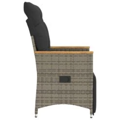 VidaXL - Tuinstoel - Grijs - Poly Rattan -VIDAXL Winkel 695cd839a33e44589fcb2cb5363d9c48