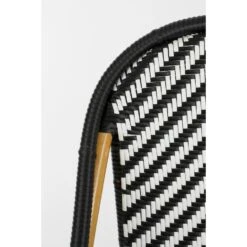 Mica Decorations Mandox Bank - L98 X B60 X H93 Cm - Rotan - Zwart, Wit -VIDAXL Winkel 69a2ee4859f34448a54e86e844cc2110