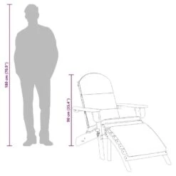VidaXL - Adirondack Tuinstoel - Voetensteun - Bruin - Acaciahout 75x84x90 Cm -VIDAXL Winkel 6cac856f45634a18bc303c265e62036c