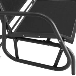 Tectake Schommelbank Greta 2-zitter 121x72x86,5cm, Zwart -VIDAXL Winkel 6d97291d16bc4d6f9a08ac36c79e1051