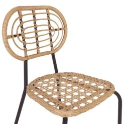 PRATELLO - Tuinstoel Set Van 4 - Naturel - PE Rotan -VIDAXL Winkel 6de573dfe3c149e08ffc5c329e86436d