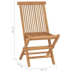 VidaXL - Tuinstoelen - Inklapbaar - Bruin - Massief Teakhout - 6 Stuks -VIDAXL Winkel 6ea17d3a39704df8b41879fbe1b76636