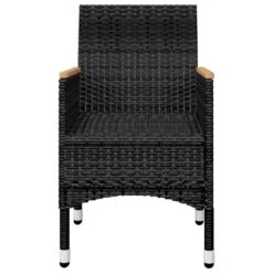 VidaXL - 5-delige Tuinset - Zwart En Bruin - Poly Rattan En Hout - 150x90 Cm -VIDAXL Winkel 6f8429e22e2649af97d0fee17adb0fe0
