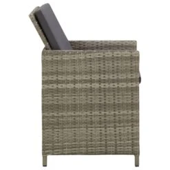 VidaXL - Buitenstoel - Grijs - Poly Rattan - 4 Stuks -VIDAXL Winkel 6faa3de3849a419cb162aa771ad05e23
