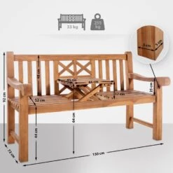 CLP Teakbank Luka 150 Cm 10 CLP Teakbank Luka 150 Cm -VIDAXL Winkel 72b80ec9510742cc975ab261d53170c0