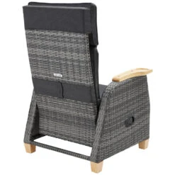 Tectake Wicker Fauteuil Pescara Met Aluminium Frame, Rugleuning Verstelbaar -VIDAXL Winkel 72c4ccea615d46de93a6cab012762312