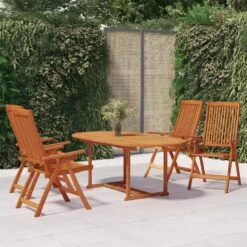 VidaXL - 5-delige Tuinset 4 Fauteuils Massief Eucalyptushout - (150-200)x100 Cm 11 VidaXL - 5-delige Tuinset 4 Fauteuils Massief Eucalyptushout - (150-200)x100 Cm -VIDAXL Winkel 739b8c2915a240c09b7ba033d6655e5e