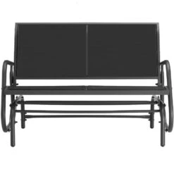 Tectake Schommelbank Greta 2-zitter 121x72x86,5cm, Zwart -VIDAXL Winkel 75b5b8cb6ad14018b83f45875bb24d36