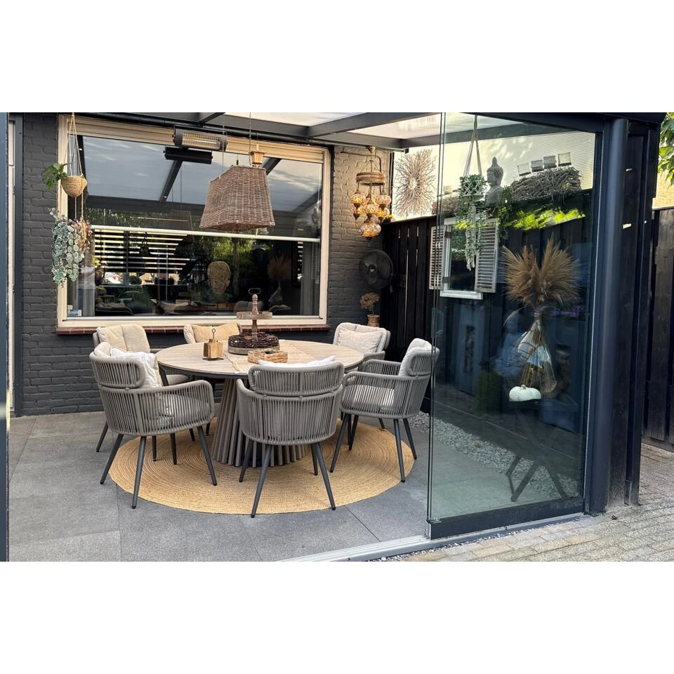 GI Linares/Trinxa Ø148 Cm. (7-delig) - Ronde Tuinset 5 GI Linares/Trinxa Ø148 Cm. (7-delig) - Ronde Tuinset - Afbeelding 3