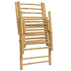 VidaXL - Inklapbaar Tuinstoelen - Kussens - Bruin - Bamboe - 2 Stuks -VIDAXL Winkel 7b564da4219b493d87df5901333866fa