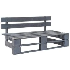 VidaXL - Tuinmiddenbank Pallet - Grijs - Grenenhout -VIDAXL Winkel 7bb498c1d0cf4b15875103323b998335