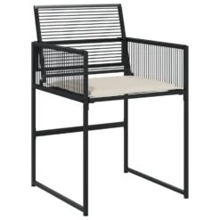 VidaXL - 7-delige Tuinset Wit Zitkussens - Zwart - PE Rattan - 165x107 Cm -VIDAXL Winkel 7c0de91b1bff40888fabd827d820924b