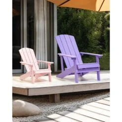 ADIRONDACK - Tuinstoel - Paars - Kunsthout -VIDAXL Winkel 7d0556eca9484e8797943e5f13ade9cb
